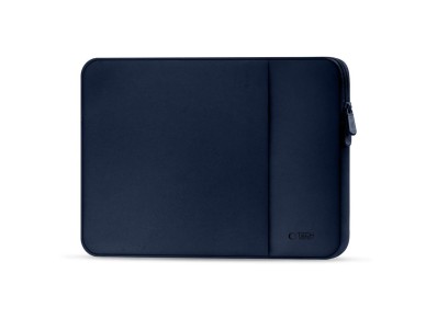Capa para laptop Tech-Protect de neoprene de 14" - Azul Marinho