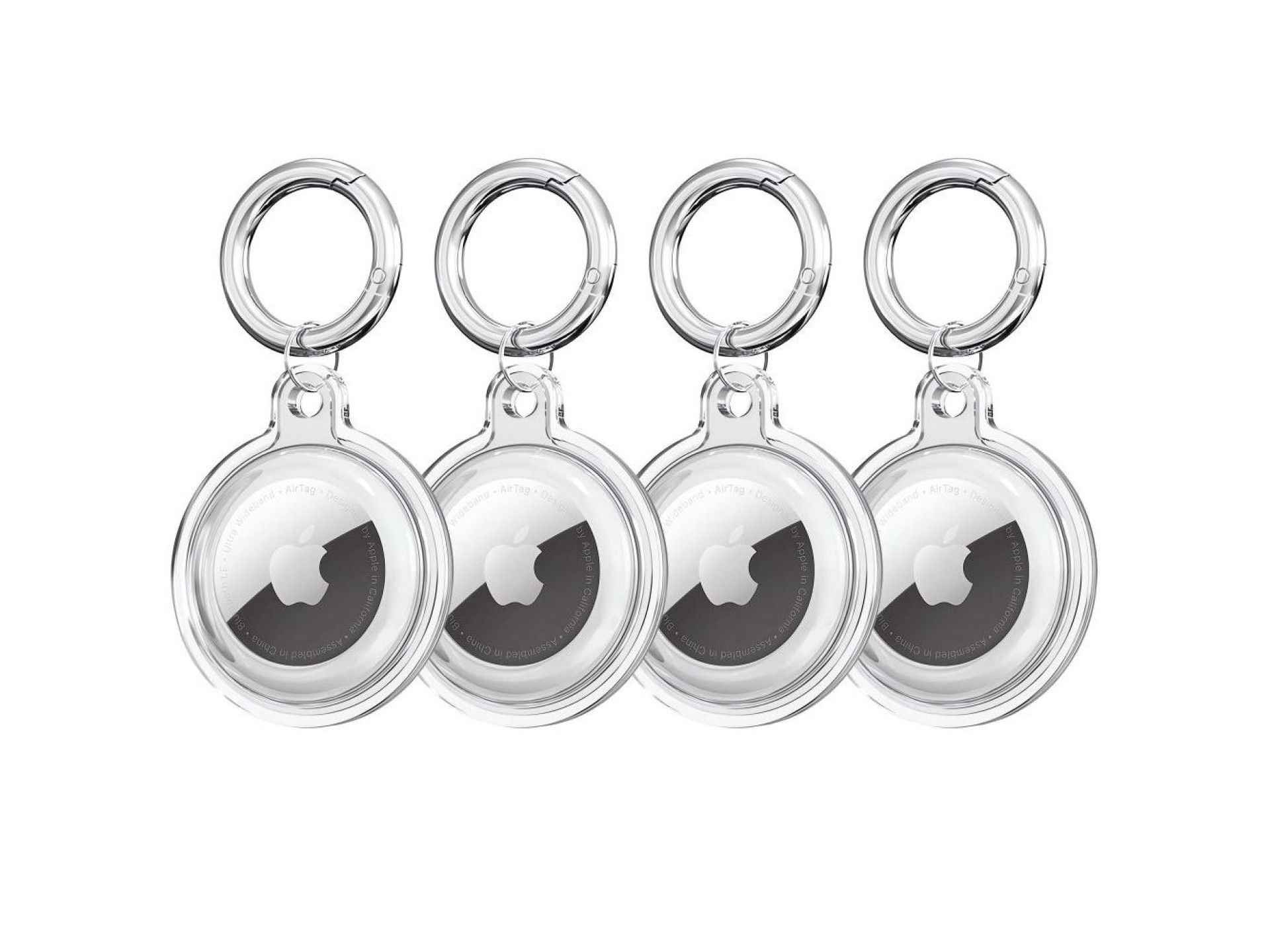 Tech-Protect Icon 4-pack Case for Apple AirTag - Transparent