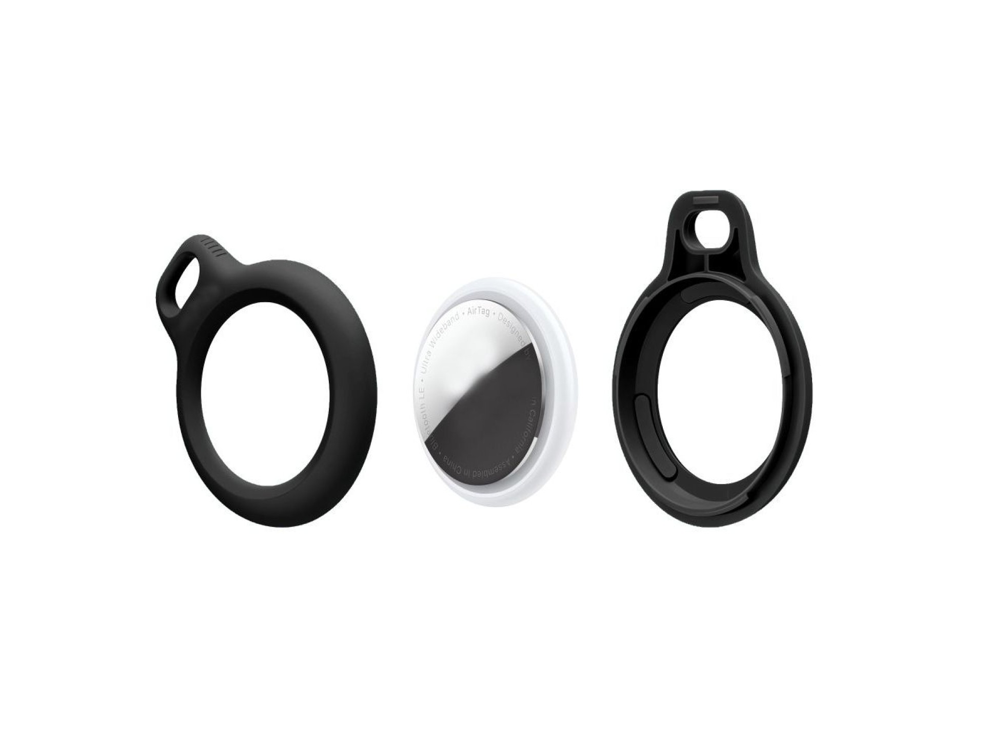 Tech-Protect Rough 2-pack case for Apple AirTag - black