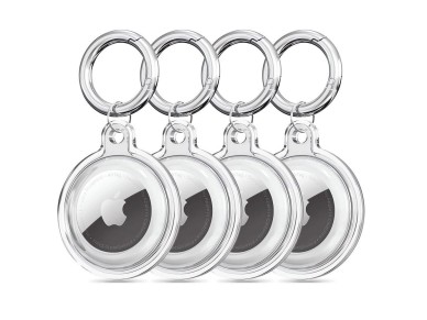 Tech-Protect Icon 4-pack Case for Apple AirTag - Transparent