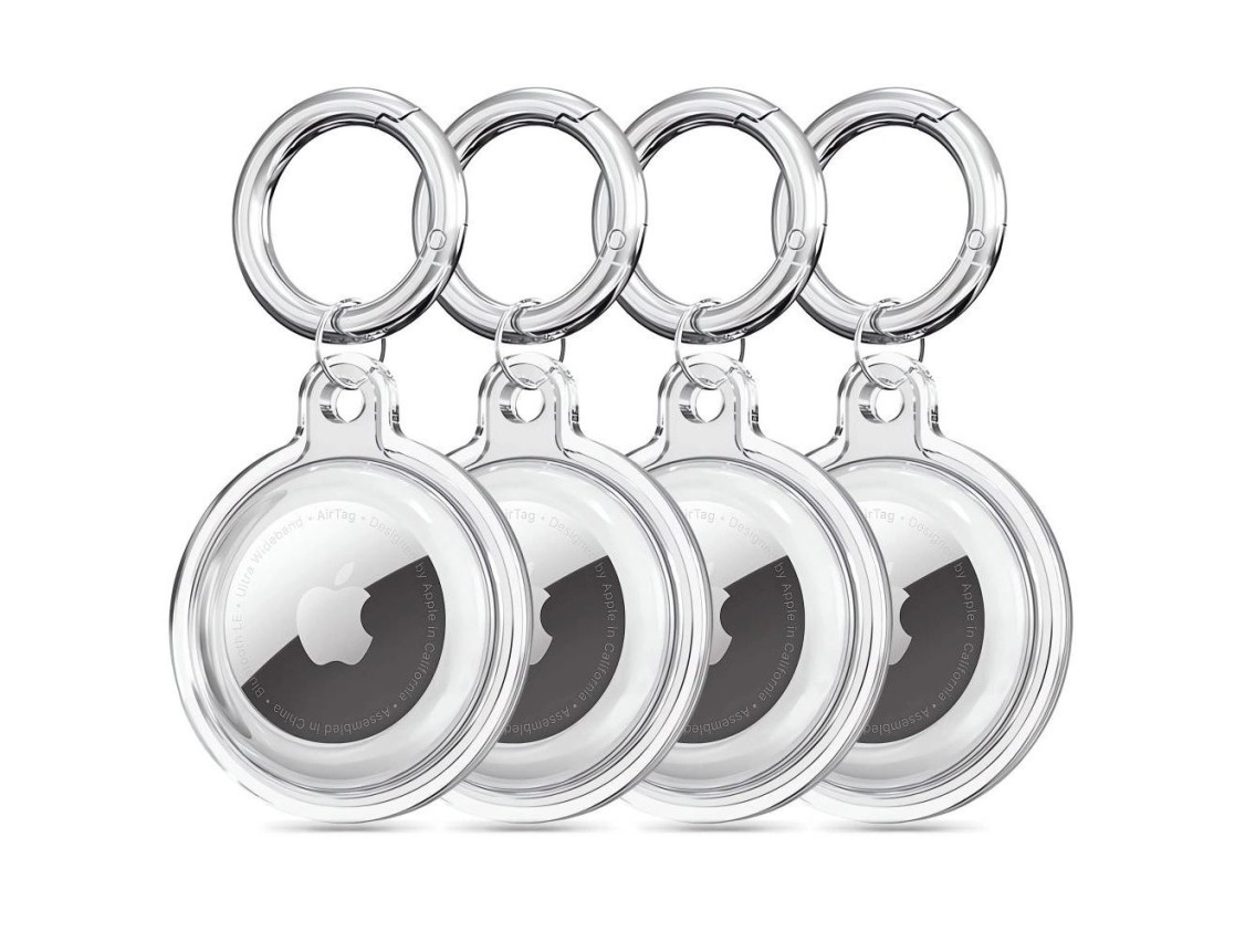 Tech-Protect Icon 4-pack Case for Apple AirTag - Transparent