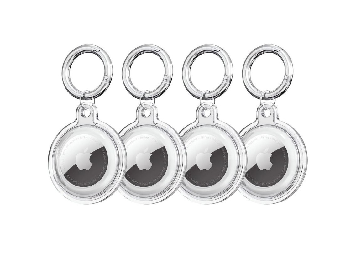 Tech-Protect Icon 4-pack Case for Apple AirTag - Transparent