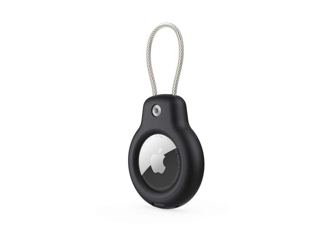 Capa Tech-Protect Rough Vein para Apple AirTag (pacote com 2) - preta