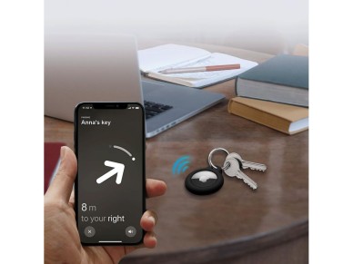 Tech-Protect Rough 2-pack case for Apple AirTag - black
