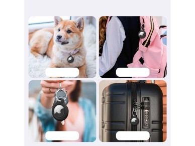 Tech-Protect Rough 2-pack case for Apple AirTag - black