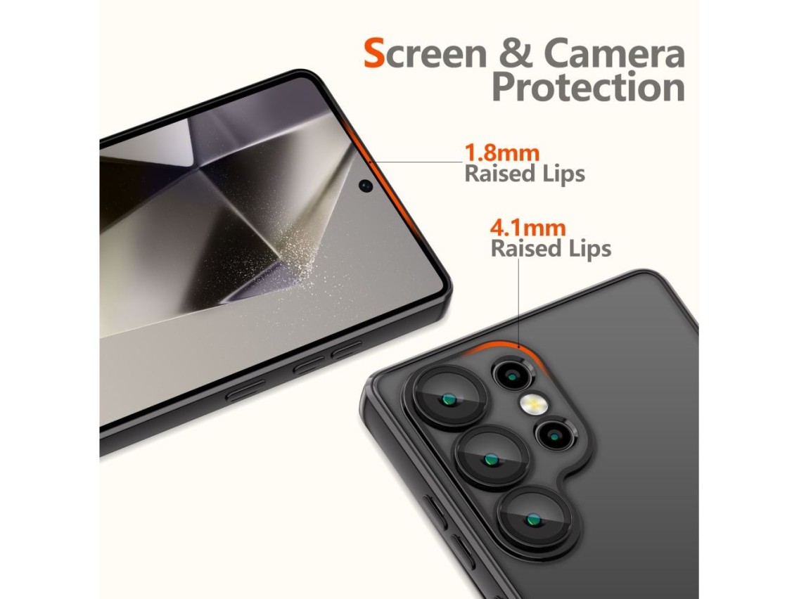 Funda Tech-Protect MagFlex para Samsung Galaxy S25 Ultra - Negro transparente