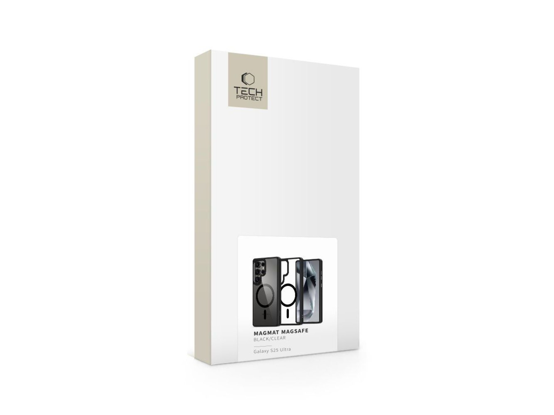 Capa Tech-Protect MagMat MagSafe para Samsung Galaxy S25 Ultra - Preta Transparente
