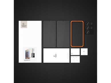 Tech-Protect Supreme Set for Samsung Galaxy S25 Ultra 2x Tempered Glass Screen Protector / Camera Te Tech-Protect Supreme Set for Samsung Galaxy S25 Ultra 2x Tempered Glass Screen Protector / Camera Te