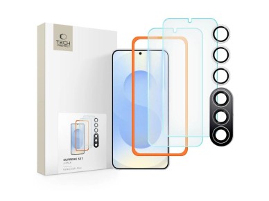 Tech-Protect Supreme Set for Samsung Galaxy S25+ 2x tempered glass for display / tempered glass for Tech-Protect Supreme Set for Samsung Galaxy S25+ 2x tempered glass for display / tempered glass for