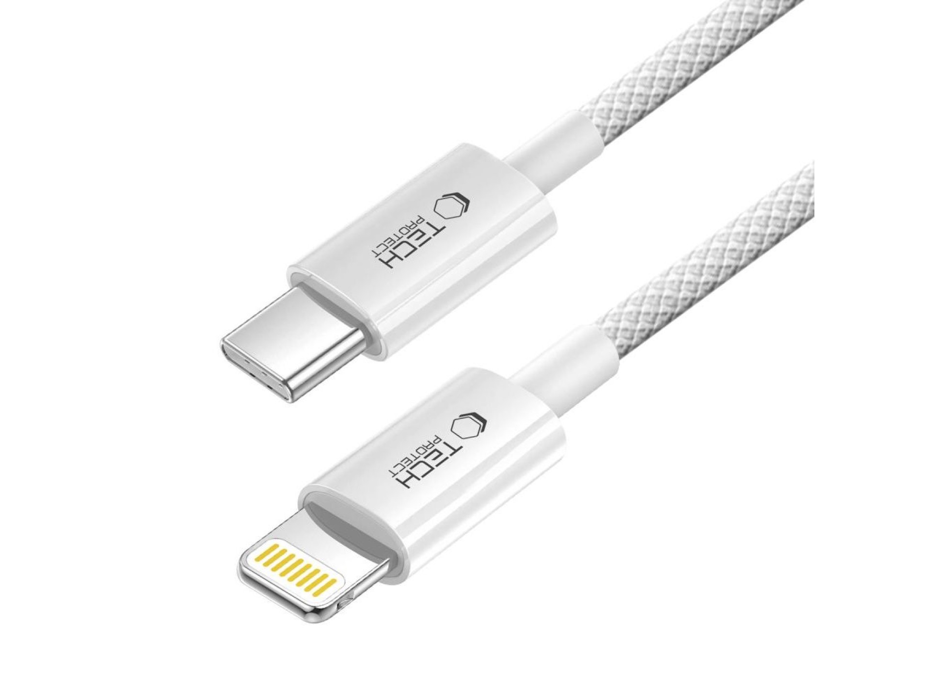 Cabo Tech-Protect UltraBoost USB-C / Lightning PD27W/3A de 100 cm - cinza