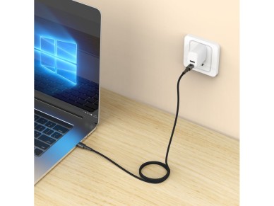 Cable Tech-Protect UltraBoost DNA USB-C PD100W/5A de 300 cm - Gris