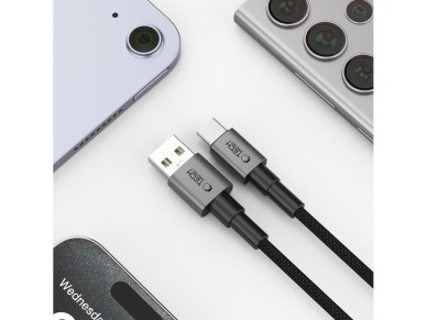 Cable Tech-Protect UltraBoost DNA USB-A / USB-C 15W/3A 200cm - Gris