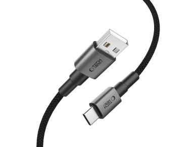 Tech-Protect UltraBoost DNA USB-A / USB-C Cable 15W/3A 200cm - Gray