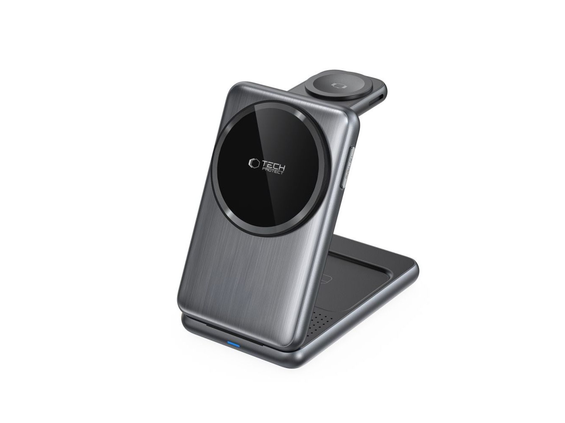 QI15W-A42 3in1 Inductive Charger with MagSafe for Apple Devices - Gray