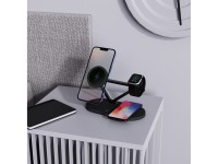 Tech-Protect QI15W-A41 3in1 Wireless Charger with MagSafe for Apple Devices - Black Tech-Protect QI15W-A41 3in1 Wireless Charger with MagSafe for Apple Devices - Black