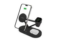 Tech-Protect QI15W-A41 3in1 Wireless Charger with MagSafe for Apple Devices - Black Tech-Protect QI15W-A41 3in1 Wireless Charger with MagSafe for Apple Devices - Black
