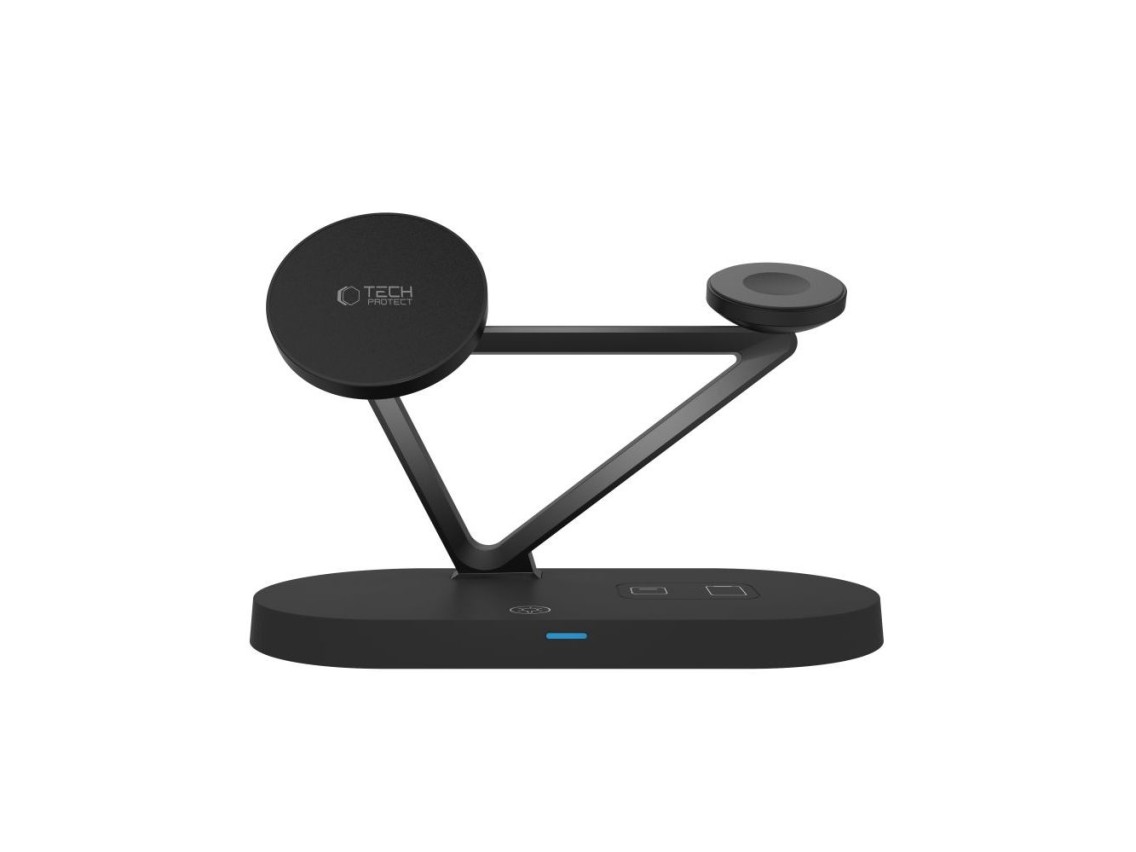 Tech-Protect QI15W-A41 3in1 Wireless Charger with MagSafe for Apple Devices - Black