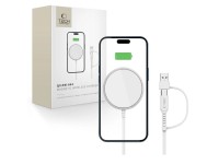 Tech-Protect QI15W-A44 Magnetic Wireless Charger with MagSafe - White Tech-Protect QI15W-A44 Magnetic Wireless Charger with MagSafe - White