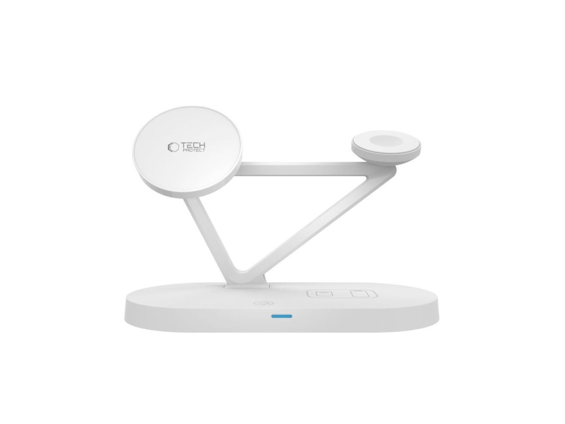 Tech-Protect QI15W-A41 3in1 Wireless Charger with MagSafe for Apple Devices - White