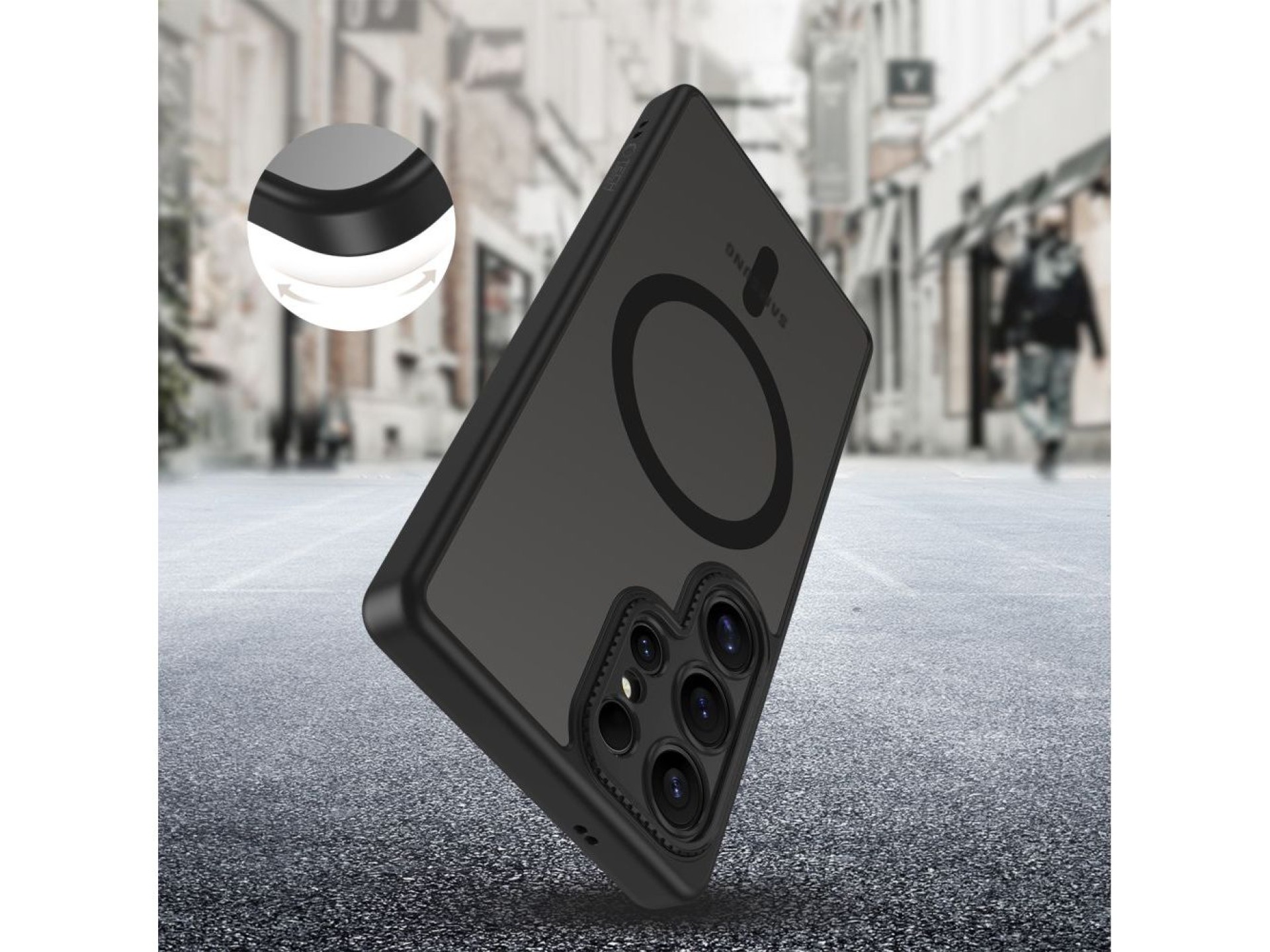 Tech-Protect MagCam MagSafe Case for Samsung Galaxy S25 Ultra - Black