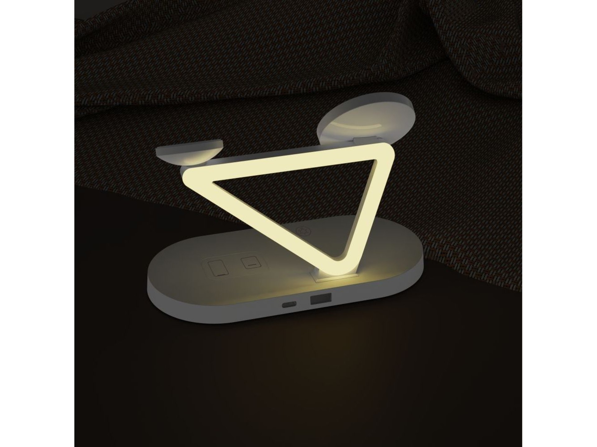 Tech-Protect QI15W-A41 3in1 Wireless Charger with MagSafe for Apple Devices - White