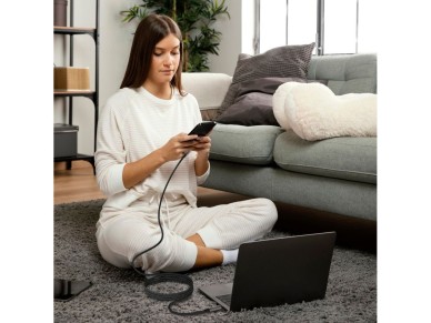 Cable Tech-Protect UB10T Ultraboost USB-C PD240W/QC4.0 de 200 cm - Negro