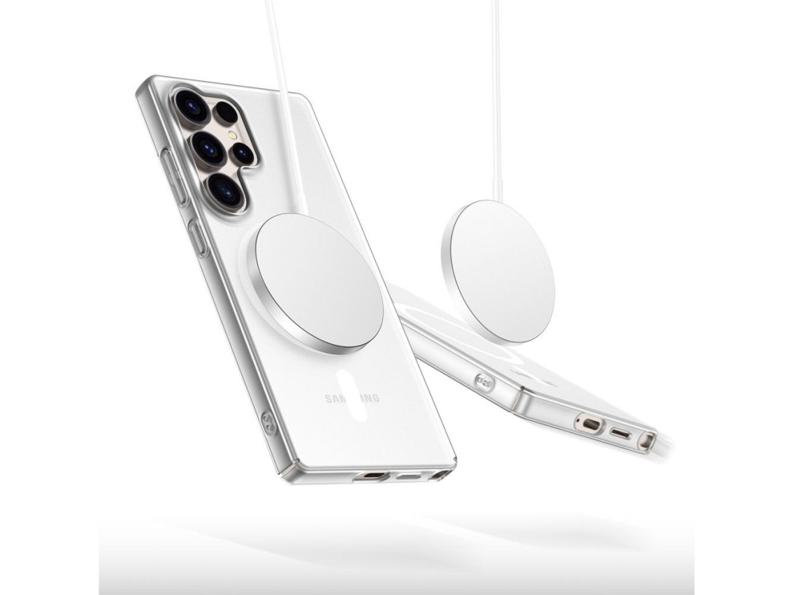Capa Tech-Protect MagSlim MagSafe para Samsung Galaxy S25 Ultra - Transparente