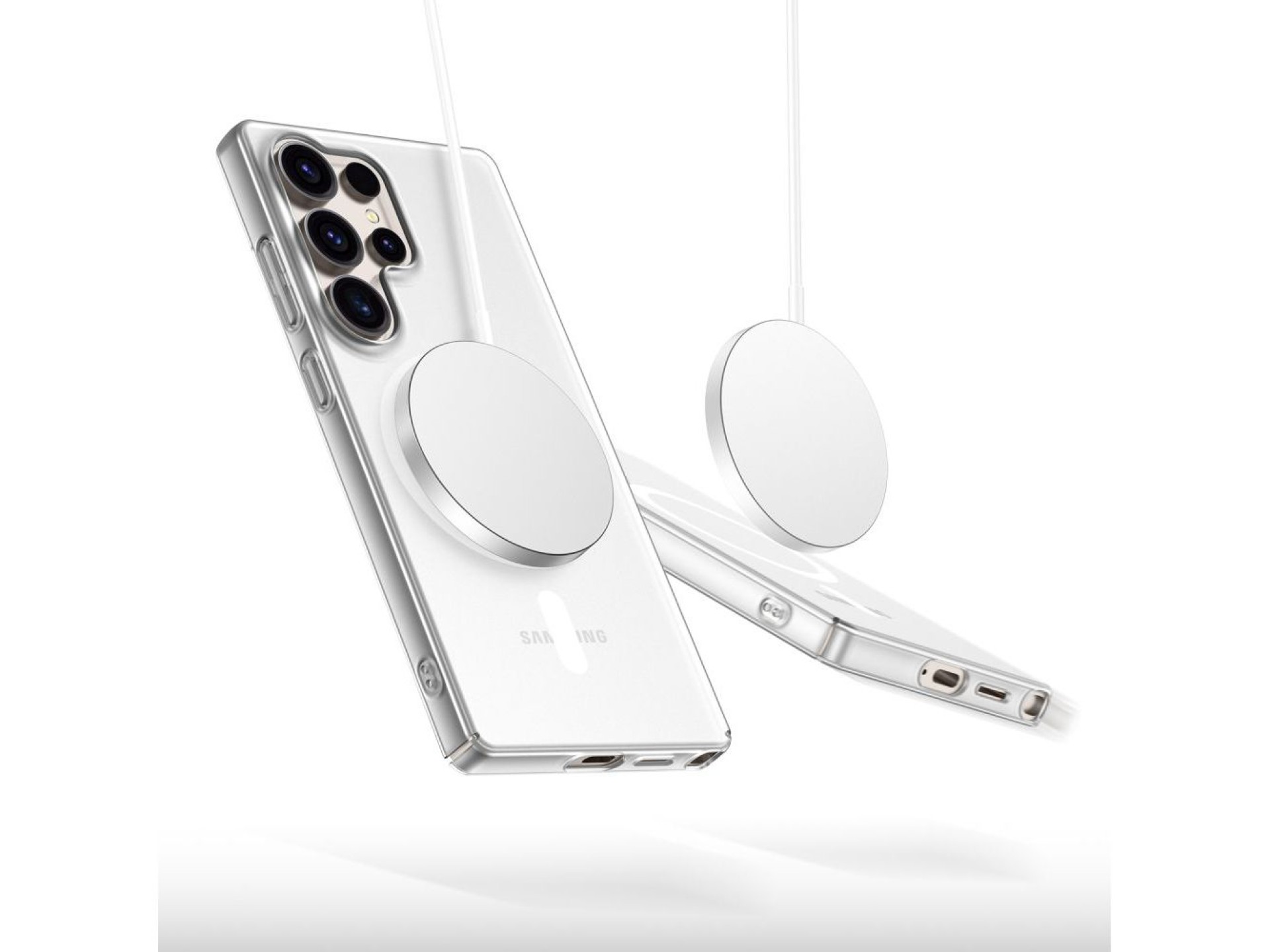 Capa Tech-Protect MagSlim MagSafe para Samsung Galaxy S25 Ultra - Transparente