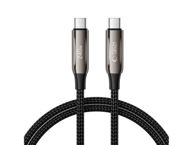 Tech-Protect UB10T Ultraboost USB-C PD240W/QC4.0 Cable 100cm - Black Tech-Protect UB10T Ultraboost USB-C PD240W/QC4.0 Cable 100cm - Black
