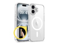Tech-Protect Flexair Hybrid CC Magsafe iPhone 16 Case - Clear Tech-Protect Flexair Hybrid CC Magsafe iPhone 16 Case - Clear