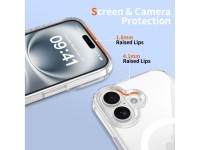 Tech-Protect Flexair Hybrid CC Magsafe iPhone 16 Case - Clear Tech-Protect Flexair Hybrid CC Magsafe iPhone 16 Case - Clear