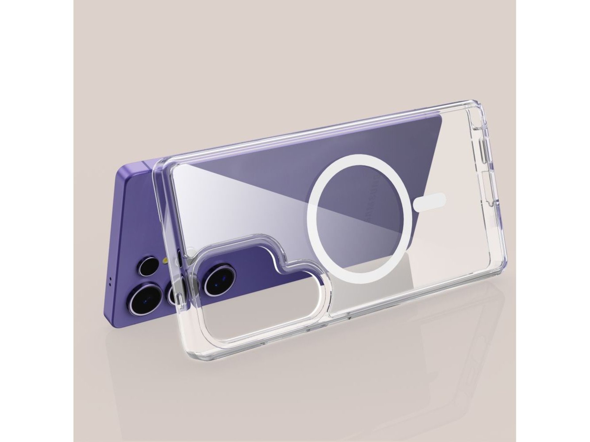 Funda Tech-Protect FlexAir Hybrid MagSafe para Samsung Galaxy S25 Ultra - Transparente