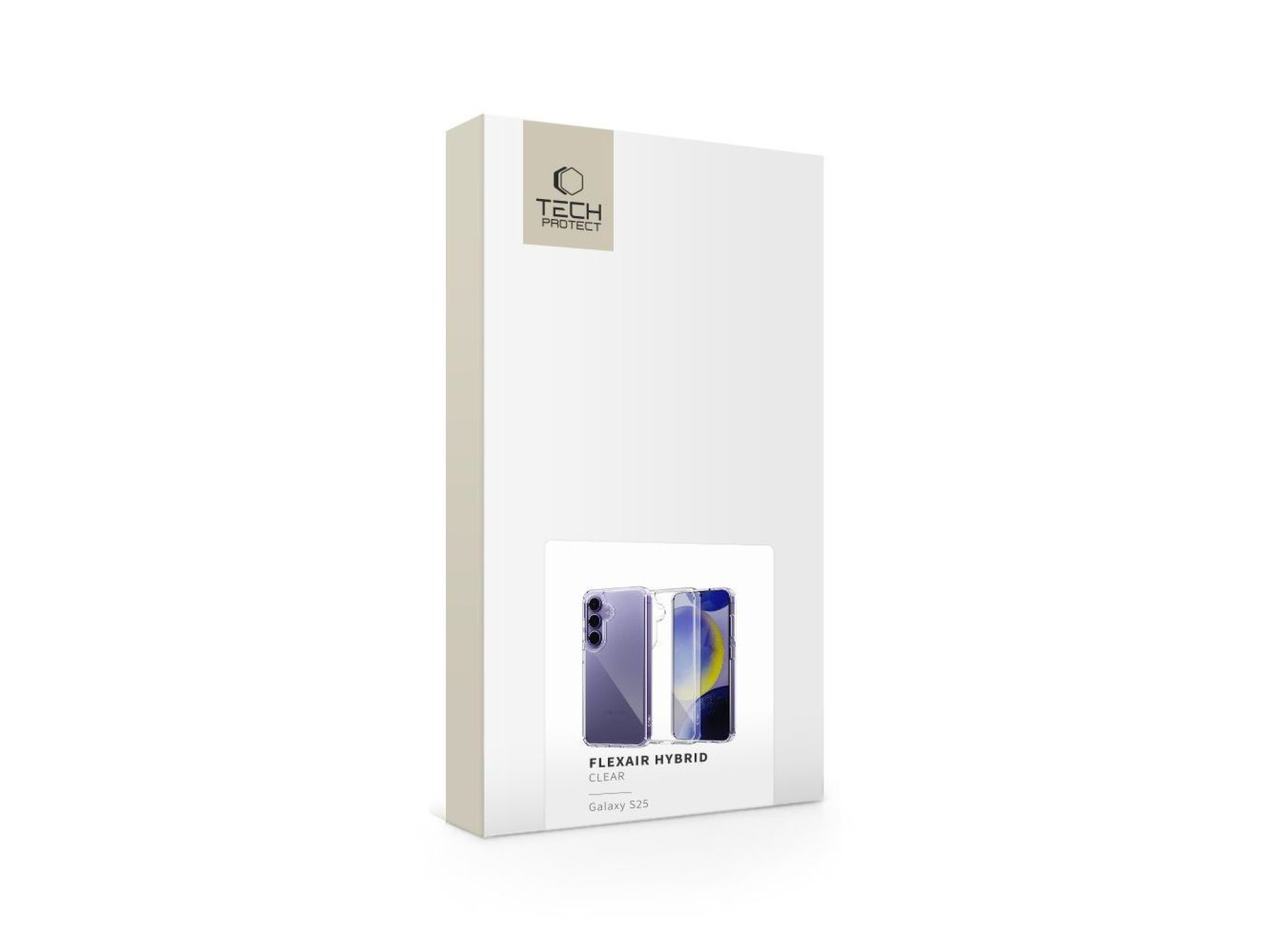 Capa híbrida Tech-Protect Flexair para Samsung Galaxy S25 - Transparente