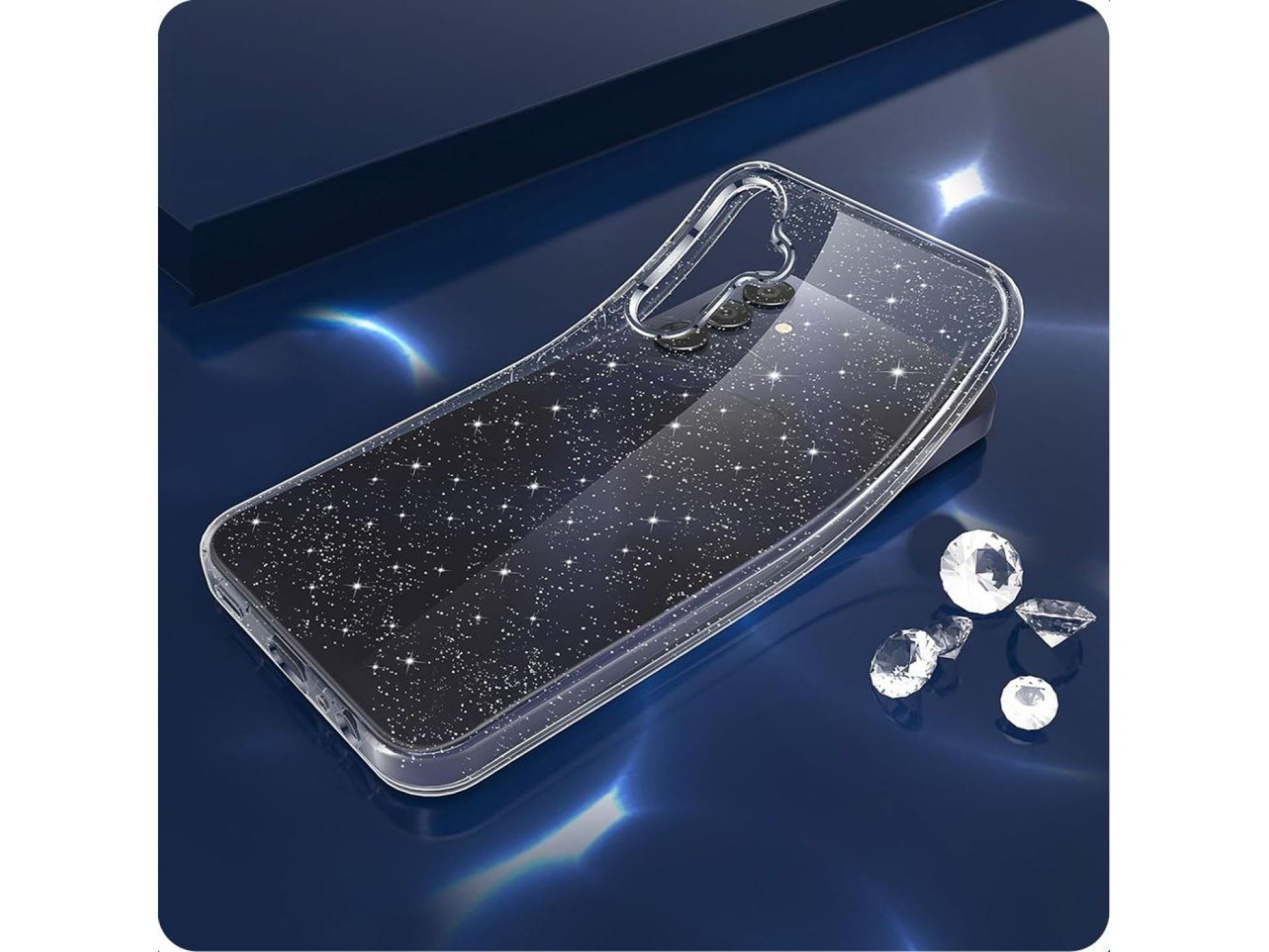 Tech-Protect FlexAir Case for Samsung Galaxy S25 - Clear-Glitter