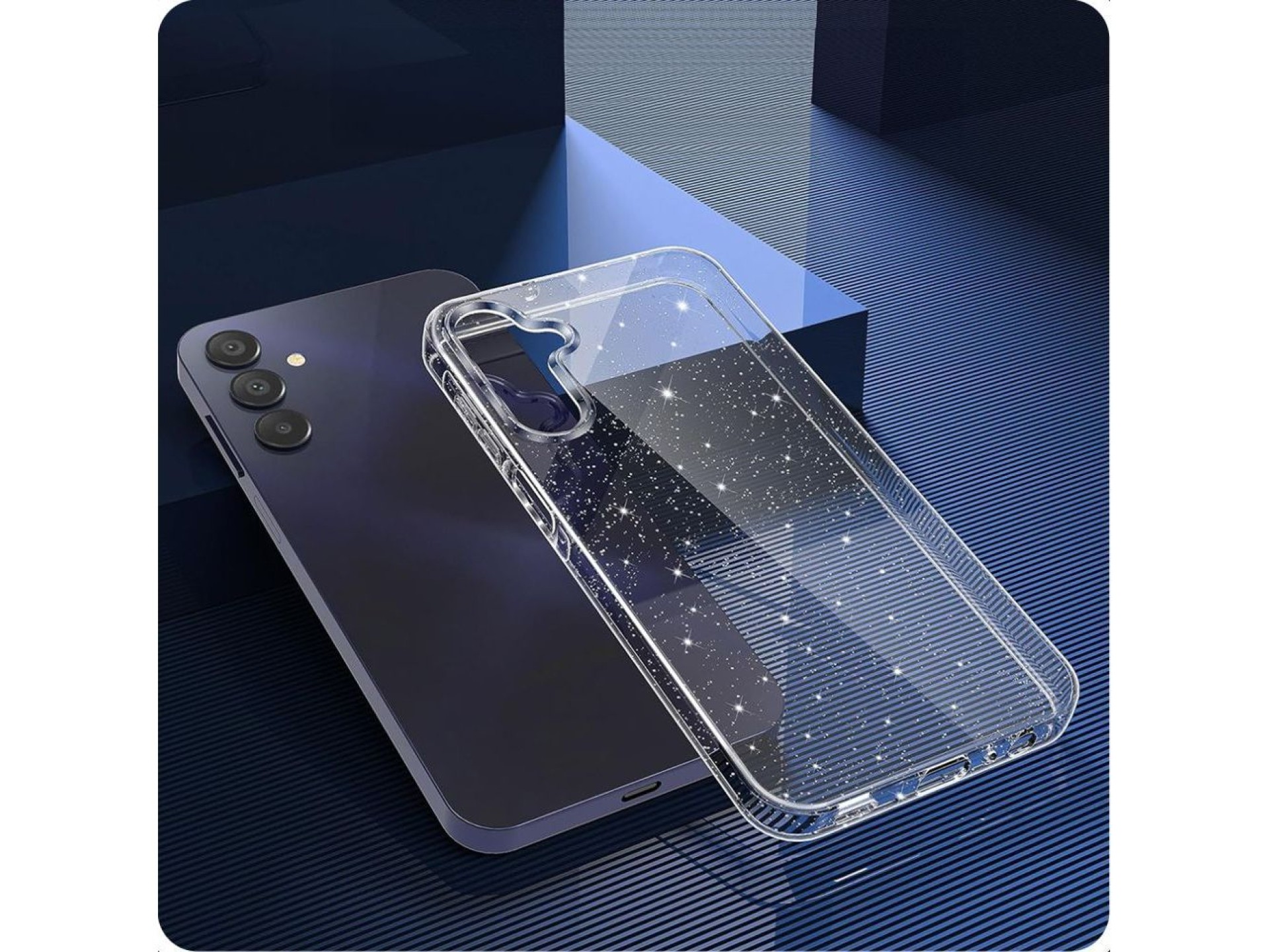 Tech-Protect FlexAir Case for Samsung Galaxy S25 - Clear-Glitter