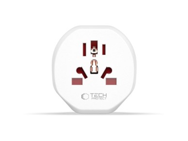 Adaptador de viaje universal Tech-Protect para la UE - blanco