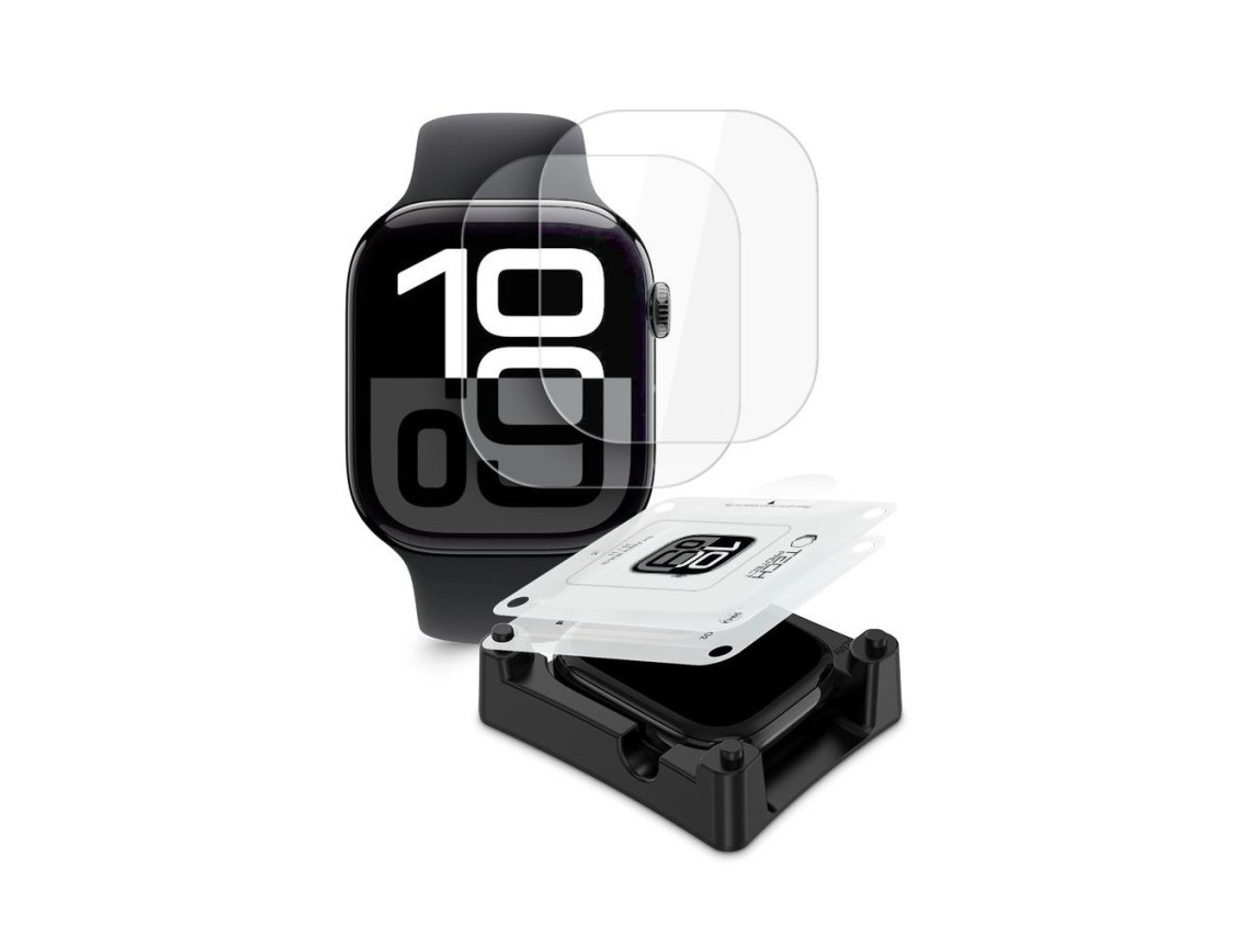 Tech-Protect Supreme Hydrogel Film Set 2-pack for Apple Watch 10 46 mm - transparent