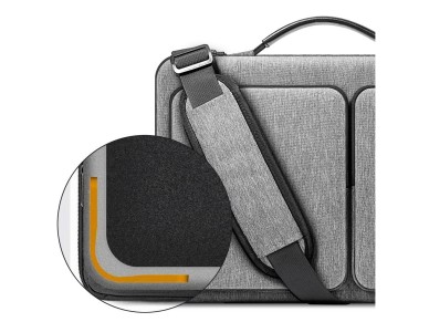 Bolsa para port�til de 13-14 pulgadas Tech-Protect Defender - Gris