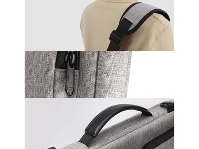 Bolsa para port�til de 13-14 pulgadas Tech-Protect Defender - Gris