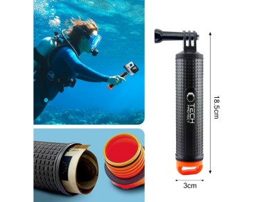 Tech-Protect GA100 Hand Grip for GoPro / DJI - Black Tech-Protect GA100 Hand Grip for GoPro / DJI - Black