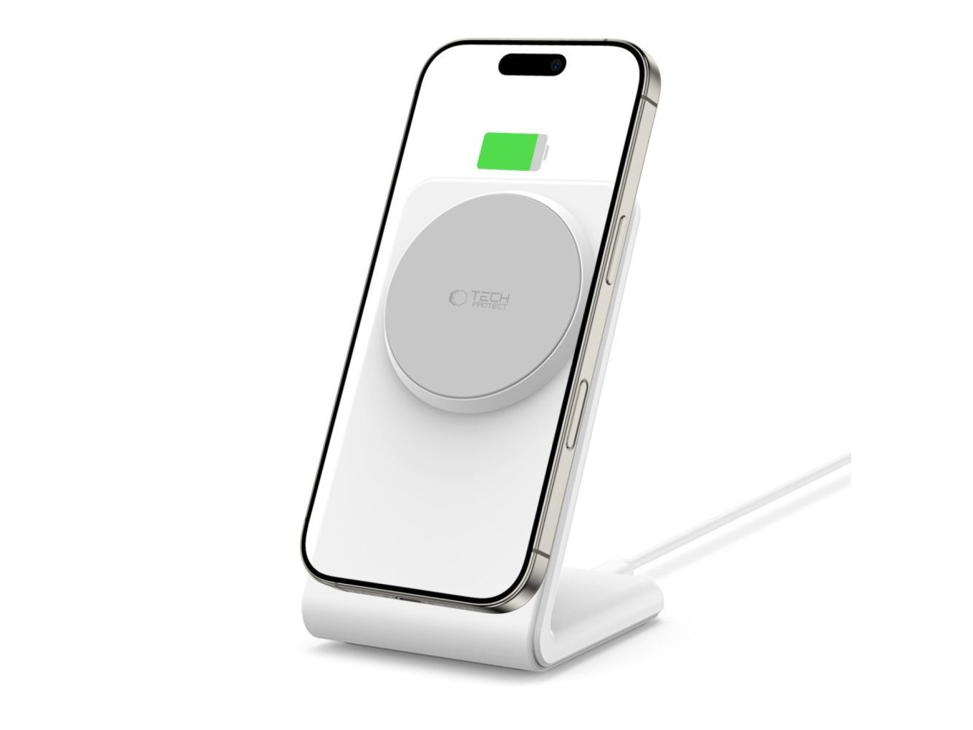 Cargador inalámbrico Tech-Protect QI15W-A38 MagSafe - Blanco
