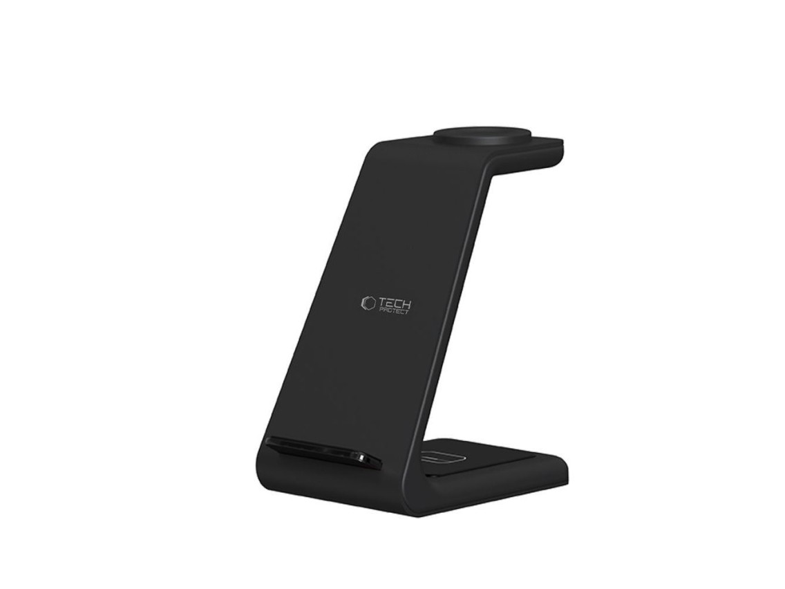 Estación de carga 3 en 1 Tech-Protect QI15W-A36 para Apple - Negra