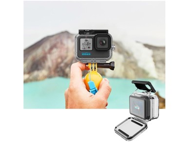 Capa � prova d'�gua Tech-Protect GA200 para GoPro Hero 9 / 10 / 11 / 12 - Transparente