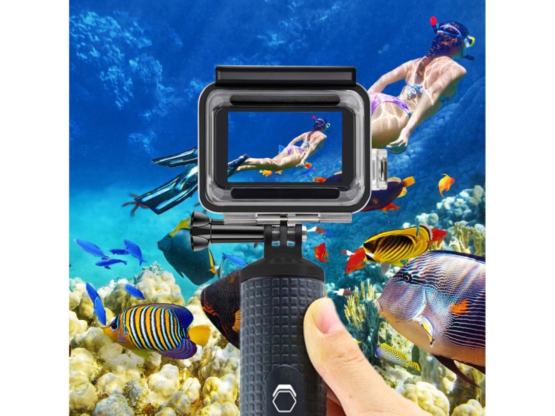 Capa à prova d'água Tech-Protect GA200 para GoPro Hero 5 / 6 / 7 - Transparente