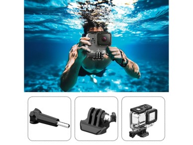 Capa � prova d'�gua Tech-Protect GA200 para GoPro Hero 5 / 6 / 7 - Transparente