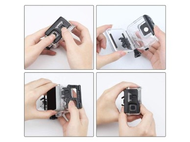 Capa � prova d'�gua Tech-Protect GA200 para GoPro Hero 5 / 6 / 7 - Transparente