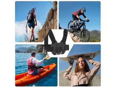 Tech-Protect GA100 Chest Mount for GoPro / DJI - Black Tech-Protect GA100 Chest Mount for GoPro / DJI - Black
