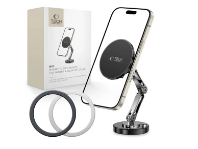 Tech-Protect N57 Magnetic MagSafe Car/Desk Mount - Black Tech-Protect N57 Magnetic MagSafe Car/Desk Mount - Black