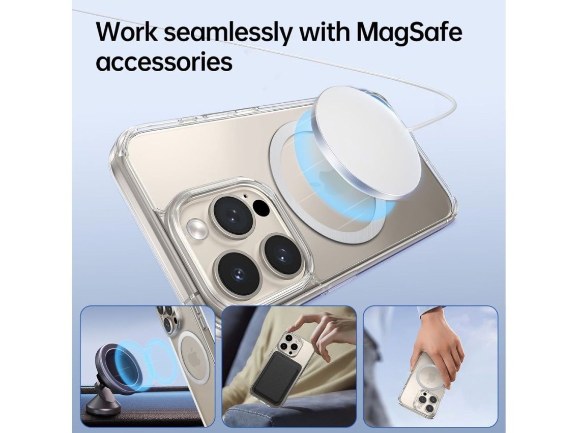Anel MagSafe 2 em 1 Tech-Protect MMP-110 - Prata / Prata