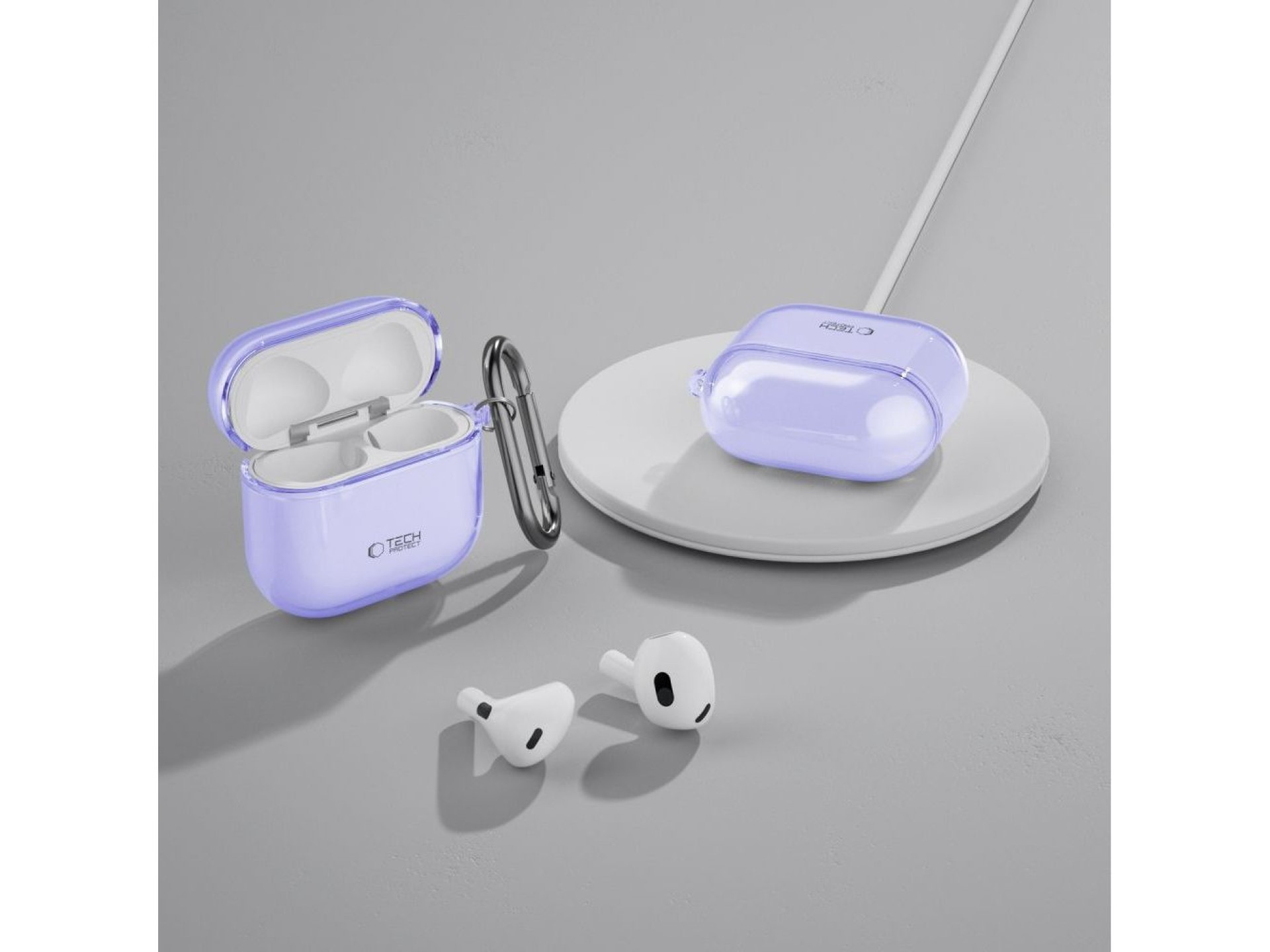 Capa Tech-Protect FlexAir para AirPods 4 - Roxa